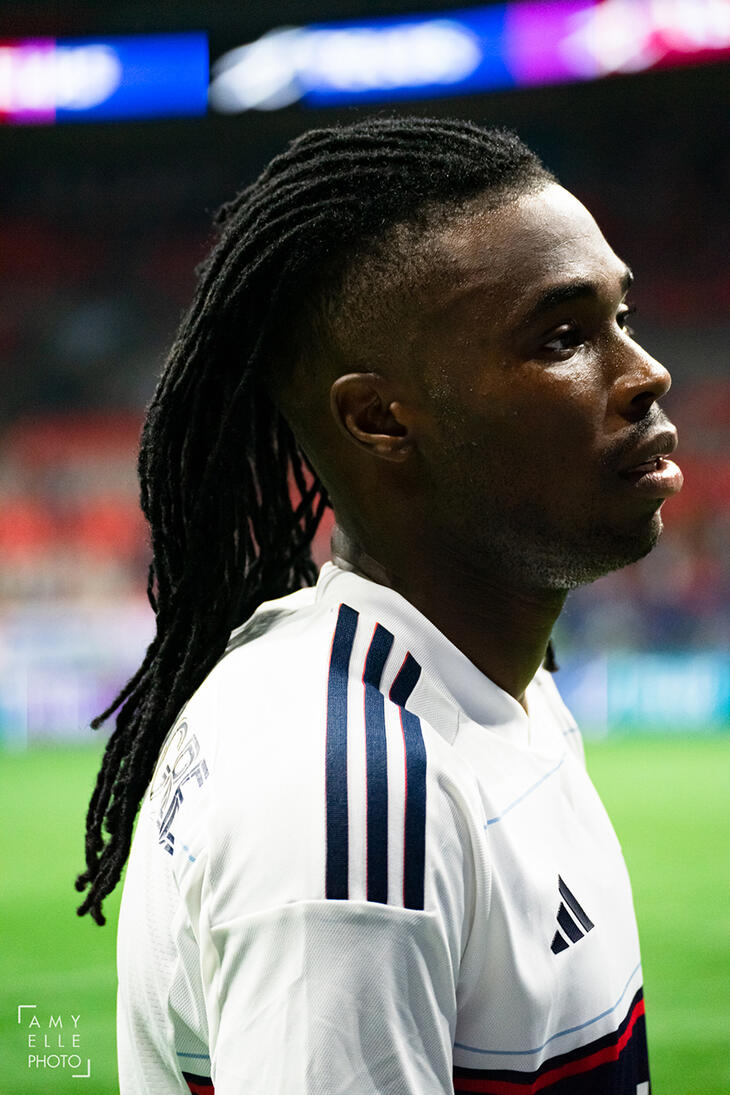 Sam Adekugbe (MLS Vancouver Whitecaps FC) walks off the field after a match
