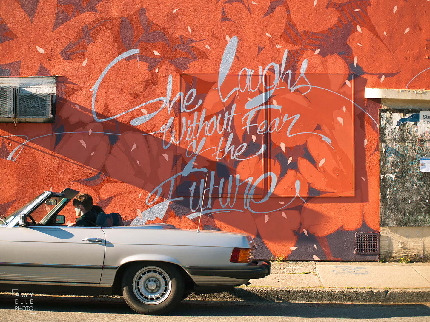 Mural art on Main Street in Little Mountain, Vancouver