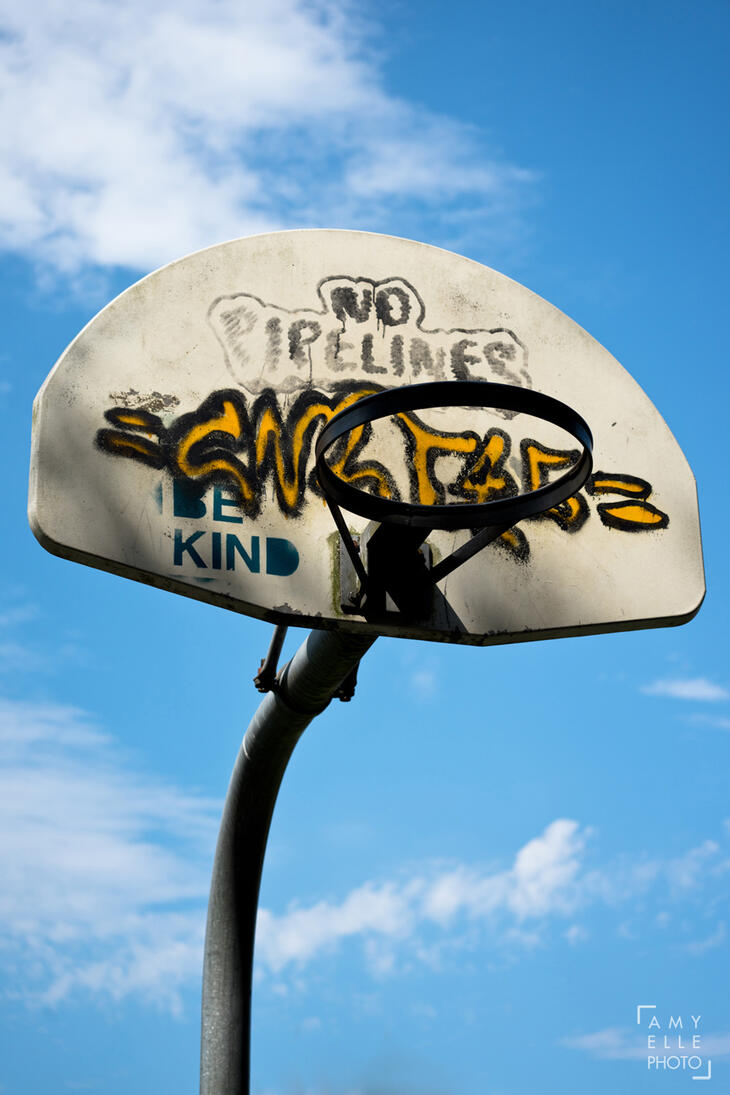 Hoops with a message Hoops with a message