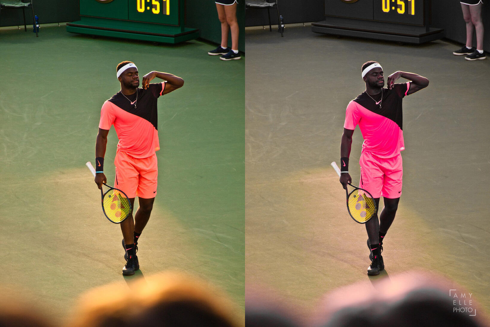 Frances Tiafoe (USA) in action at the 2019 Miami Open